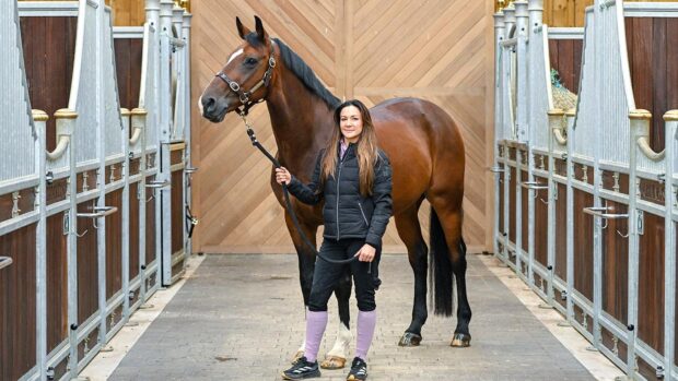 Abi Lyle with one of her top string, Farrell