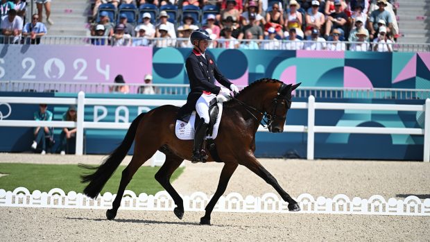 Carl Hester and Fame in the grand prix test at the Paris Olympics