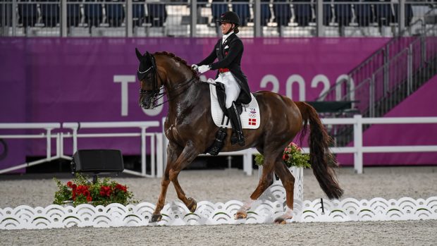 Olympic dressage freestyle: Cathrine Dufour riding Bohemian in the Tokyo Olympics