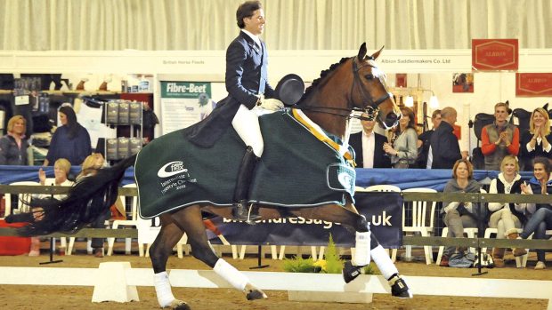Dressage horse Abira with Charlie Hutton