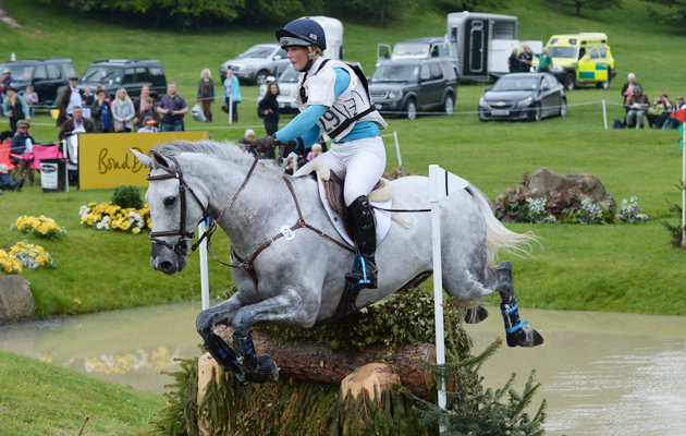 DANI EVANS riding SMART TIME during Cross Country phase of the CCI*** Under 25; during the Bramham International Horse Trial in Bramham Park, Wetherby, West Yorkshire, UK on 13th June 2015
