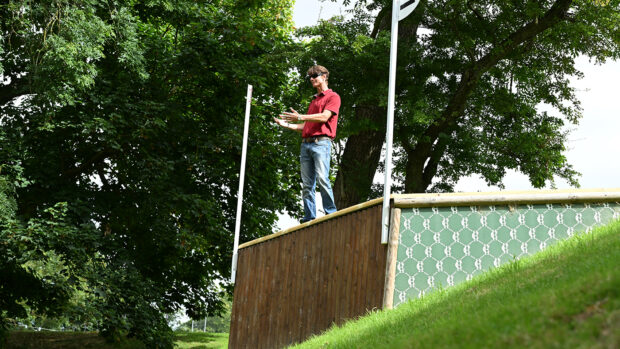 Burghley Horse Trials cross-country course fence 7abcde