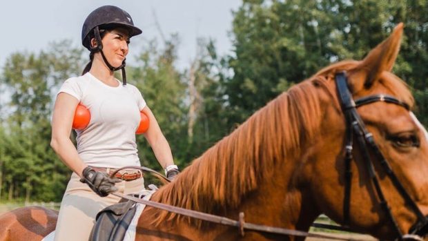 Franklin balls for horse riding