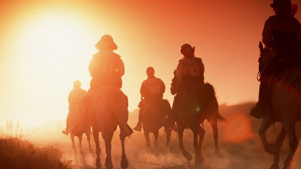 DUBAI - DECEMBER 10: A general view of the World Endurance Race 1998 on December 10, 1998 in Dubai, United Arab Emirates. (Photo by Alexander Hassenstein/Bongarts/Getty Images)