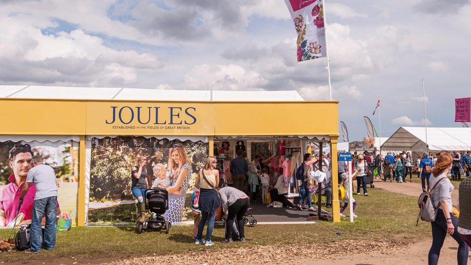 H9EA6B The Joules stall at the Royal Norfolk Show in the Showground , Norwich , Norfolk , England , Britain , Uk