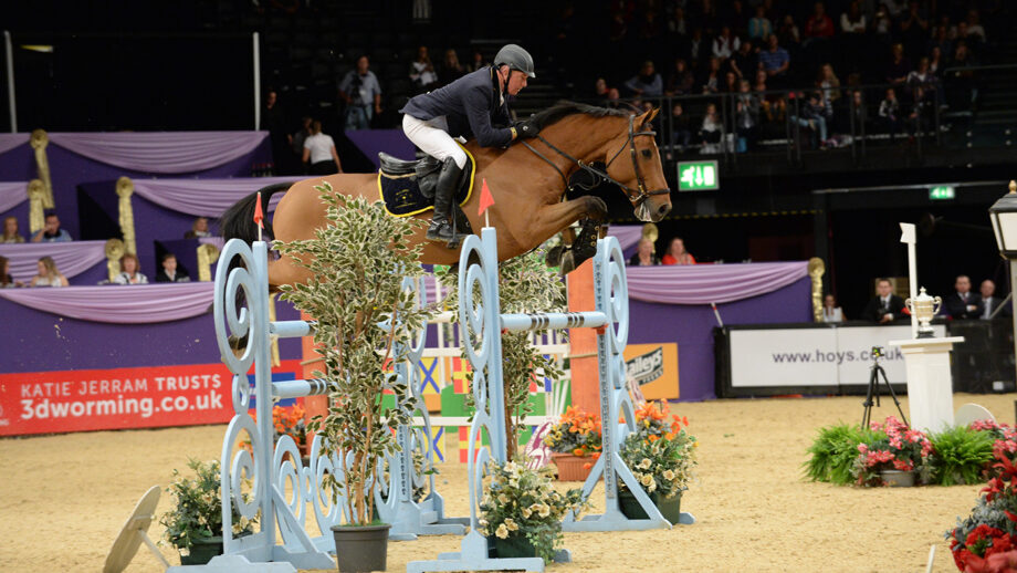 John Whitaker riding Lord of Arabia at HOYS in 2014