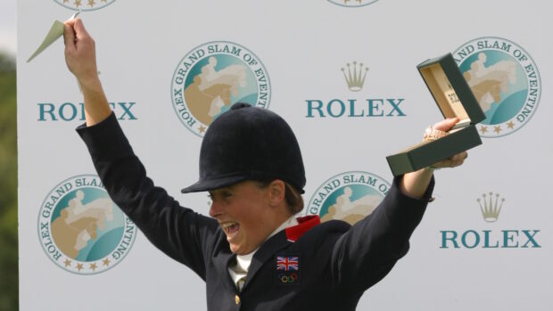 Pippa Funnell on winning the Rolex Grand Slam of Eventing at Burghley Horse Trials in 2003.