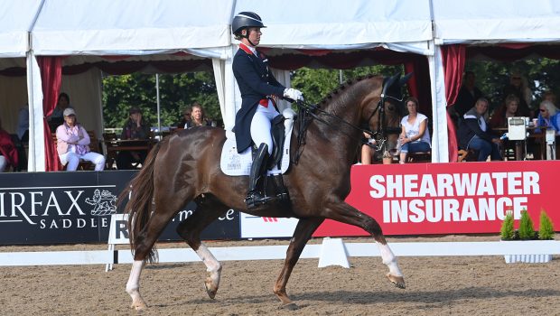 The British entries for the dressage World Championships include Charlotte Dujardin with Imhotep, pictured here competing at the National Dressage Championships.