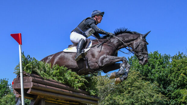 British eventer Oliver Townend pictured on Tregilder at Burgham Horse Trials.