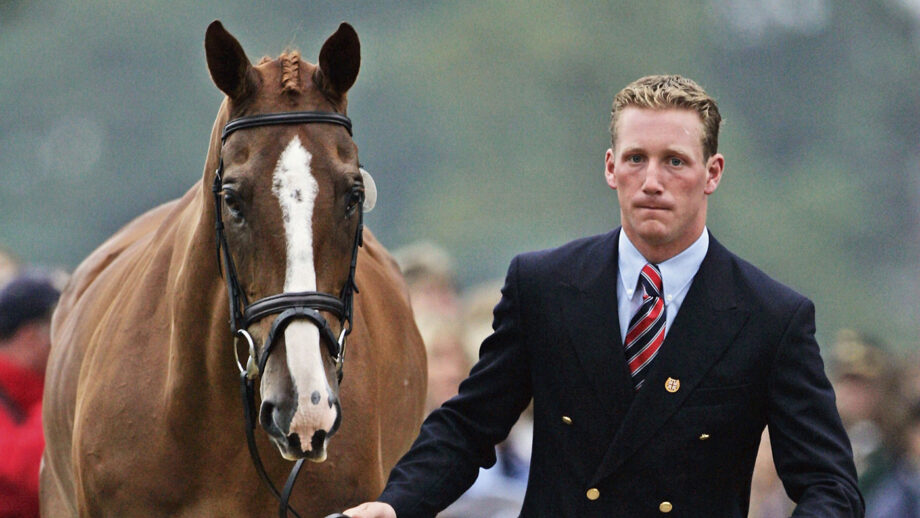 Olicer Townend and Topping at the final trot-up at the Blenheim Europeans 2025.