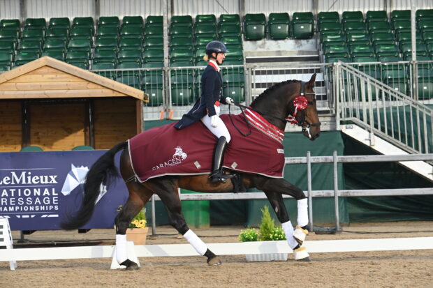 laura tomlinson at the national dressage championships