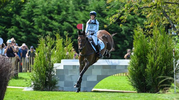 Ros Canter and Lordships Graffalo on the Paris Olympics cross-country course