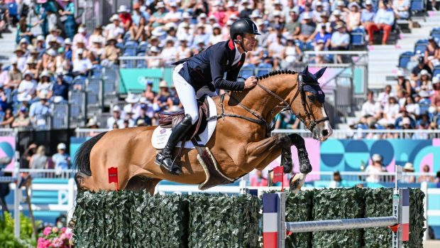 Pictured Scott Brash and Jefferson in the Paris Olympic showjumping.