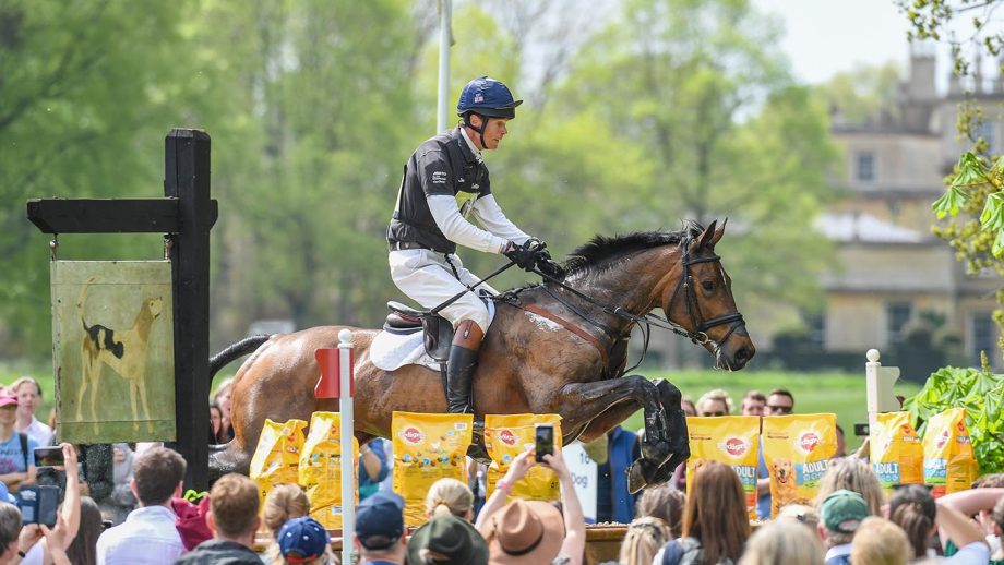 William Fox-Pitt training: William Fox-Pittand Grafennacht cruising round the 2023 Badminton Horse Trials cross-country course.